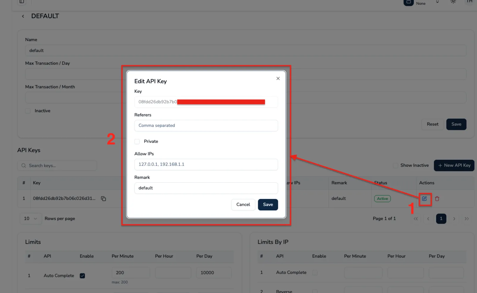 Secure API Key