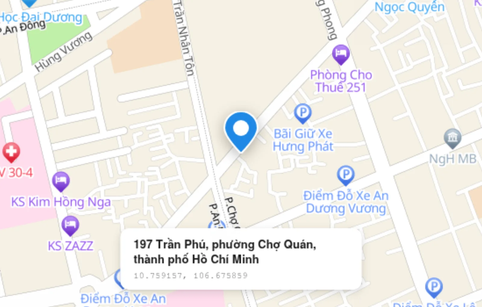 Ví dụ bản đồ tĩnh